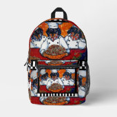 Dackel Köche Bedruckter Rucksack (Vorderseite)