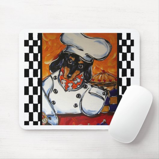 Dackel Köche Mousepad (Mit Mouse)