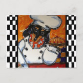 Dackel Köche Postkarte (Vorderseite)