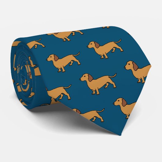 Dackel Krawatte (Gerollt)