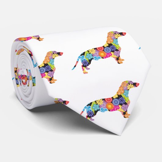 Dackel Krawatte (Gerollt)