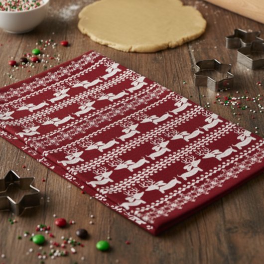 Dackel Küche Weihnachtsgeschenk oder Dekoration  Geschirrtuch