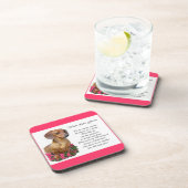 Dackel Kunstgeschenke Getränkeuntersetzer (Rechte Seite)