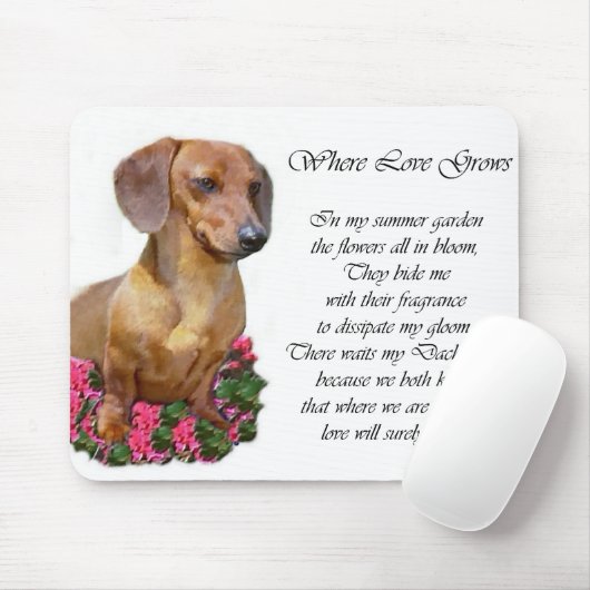 Dackel Kunstgeschenke Mousepad (Mit Mouse)