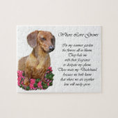 Dackel Kunstgeschenke Puzzle (Horizontal)