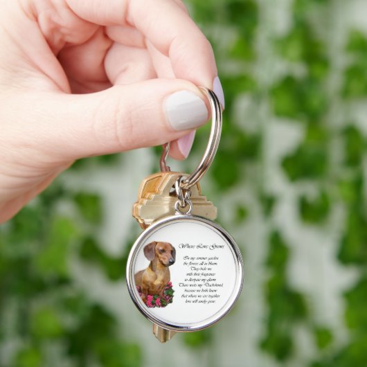 Dackel Kunstgeschenke Schlüsselanhänger (Hand)