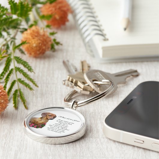 Dackel Kunstgeschenke Schlüsselanhänger (Seite)