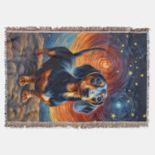 Dackel Künstlerisch Decke (Vorderseite)