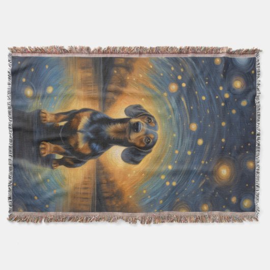 Dackel Künstlerisch Decke (Vorderseite)