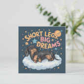 Dackel Kurz Legs Big Dreams (Stehend Vorderseite)