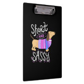 Dackel Kurz und nüchtern Klemmbrett (Rechts)