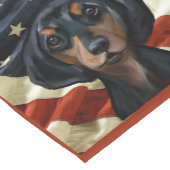 DACKEL KURZER TISCHLÄUFER (Ecke)