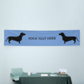 Dackel Kurzes Haar - Silhouette 1 Banner (Messeveranstaltung)