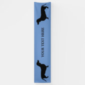 Dackel Kurzes Haar - Silhouette 1 Banner (Vertikal)