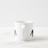 Dackel Kurzes Haar - Silhouette 1 Espressotasse (Rückseite)