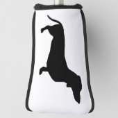 Dackel Kurzes Haar - Silhouette 1 Golf Headcover (Rotieren 90)