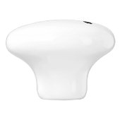 Dackel Kurzes Haar - Silhouette 1 Keramikknauf (Seitenansicht)