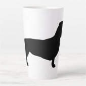 Dackel Kurzes Haar - Silhouette 1 Milchtasse (Vorderseite)