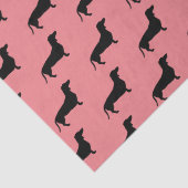 Dackel Kurzes Haar - Silhouette 1 Seidenpapier (Detail)