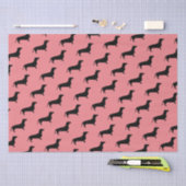 Dackel Kurzes Haar - Silhouette 1 Seidenpapier (Handwerk)