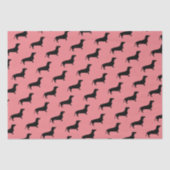 Dackel Kurzes Haar - Silhouette 1 Seidenpapier (Vorderseite)