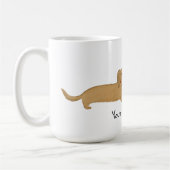 Dackel Kuss mit Herz Dackel Hunde in Liebe Kaffeetasse (Links)