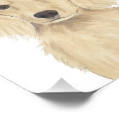 Dackel Lange Haare Fotodruck (Ecke)