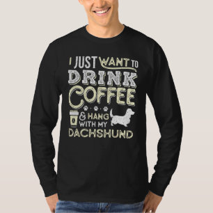 Dackel lange Haare Mama Vater ich gerade Wollte Ha T-Shirt