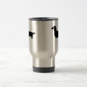 Dackel (langes Haar) Reisebecher (Mittel)