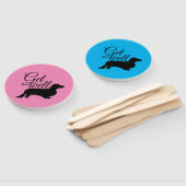 Dackel Langhaar - Silhouette 1 Fächer (Non-assembled)