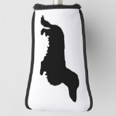 Dackel Langhaar - Silhouette 1 Golf Headcover (Rotieren 90)