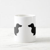 Dackel Langhaar - Silhouette 1 Kaffeetasse (Mittel)