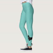 Dackel Langhaar - Silhouette 1 Leggings (Links)