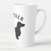 Dackel Langhaar - Silhouette 1 Milchtasse (Rechts)