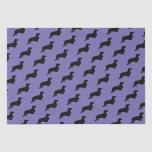 Dackel Langhaar - Silhouette 1 Seidenpapier