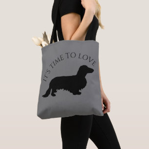 Dackel Langhaar - Silhouette 1 Tasche
