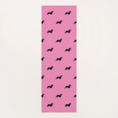 Dackel Langhaar - Silhouette 1 Yogamatte (Rückseite)