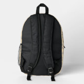 Dackel (langhaarig) Gemälde Originalkunst Bedruckter Rucksack (Rückseite)