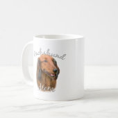 Dackel (langhaarig) Mama 2 Kaffeetasse (Vorderseite Links)