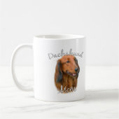 Dackel (langhaarig) Mama 2 Kaffeetasse (Links)