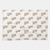 Dackel (langhaarig, rot) geschirrtuch (Horizontal)