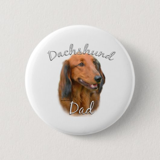 Dackel (langhaarig) Vater 2 Button (Vorderseite)