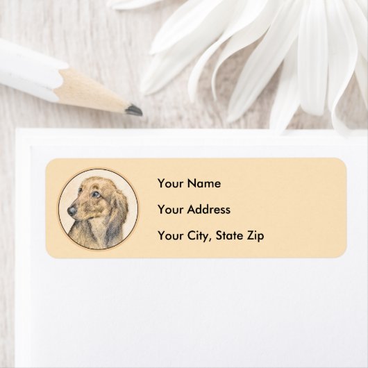 Dackel (langhaarige Malerei) - Originale Hundekuns (Insitu)