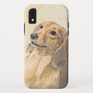 Dackel (langhaarige Malerei) - Originale Hundekuns Case-Mate iPhone Hülle
