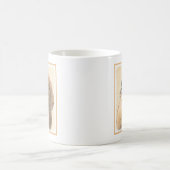 Dackel (langhaarige Malerei) - Originale Hundekuns Kaffeetasse (Mittel)