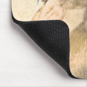 Dackel (langhaarige Malerei) - Originale Hundekuns Mousepad (Ecke)