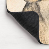 Dackel (langhaarige Malerei) - Originale Hundekuns Mousepad (Ecke)
