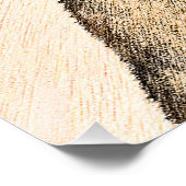 Dackel (langhaarige Malerei) - Originale Hundekuns Poster (Ecke)