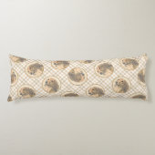 Dackel Langhaariges Rotes Gemälde Original Hundkun Seitenschläferkissen (Vorderseite)