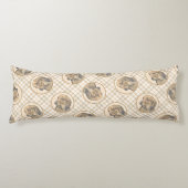 Dackel Langhaariges Rotes Gemälde Original Hundkun Seitenschläferkissen (Vorderseite)